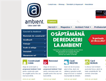 Tablet Screenshot of ambient.ro